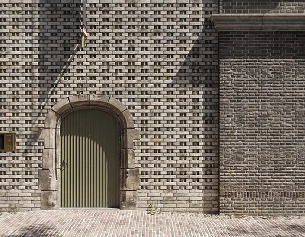 Museum De Lakenhal Brickwall (сделано по референсу)