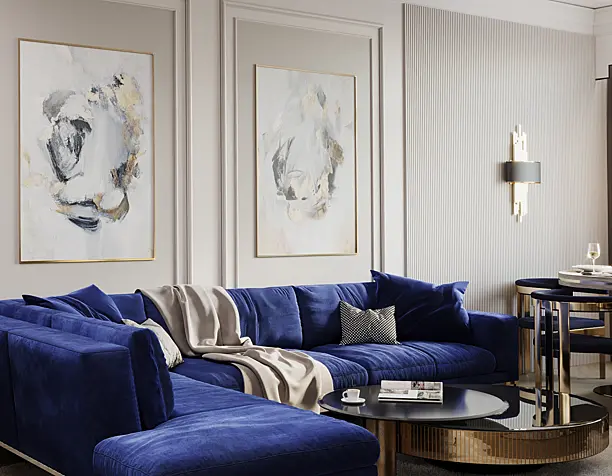 Livind room -  classic interior design
