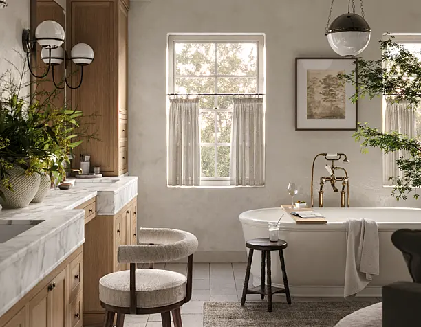 | Bathroom | eclectic design (сделано по референсу)