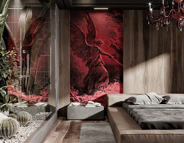 gothic bedroom interior design