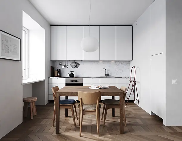 Kitchen in a natural look (сделано по референсу)