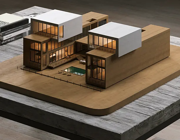 Architectural miniature.(сделано по референсу)