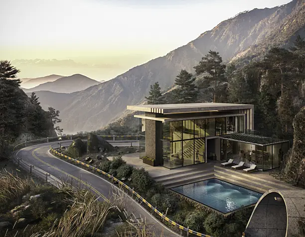 HOUSE IN THE  MISTY MOUNTAINS