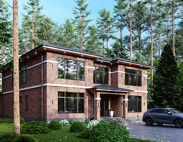 Private house in forest