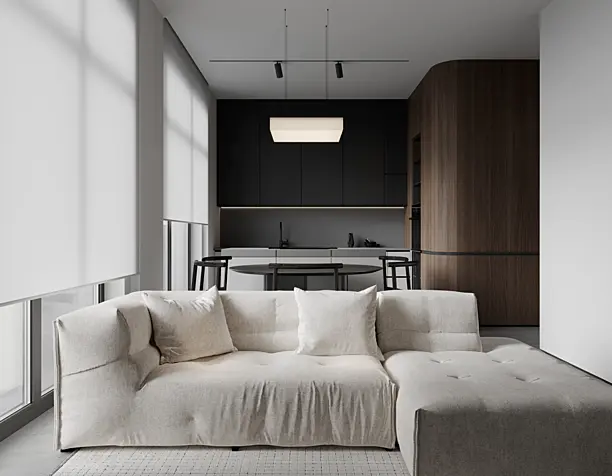 Kitchen & living room