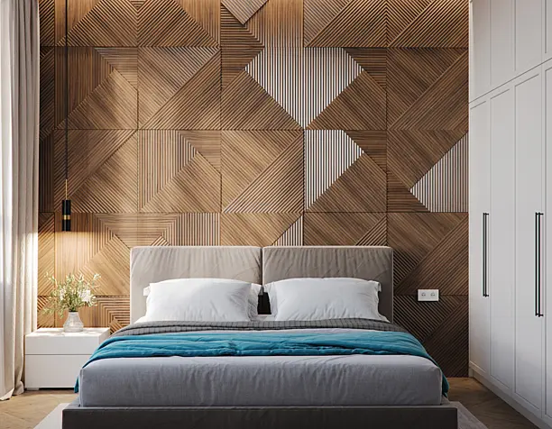 Bedroom in a large flat