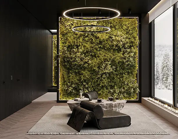 Indoor garden design room (сделано по референсу)