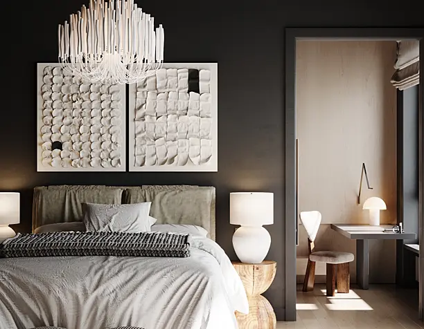 Black bedroom