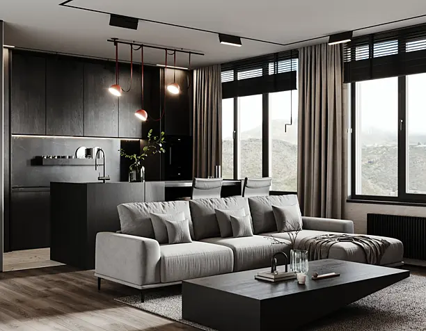 dark interior