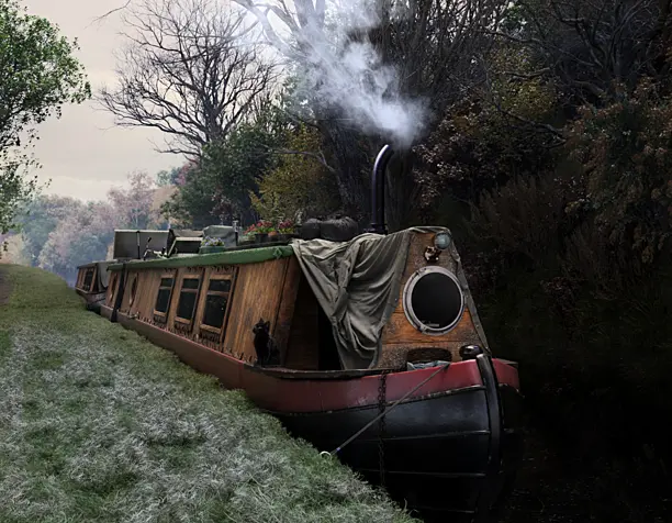 Narrow boat (сделано по референсу)