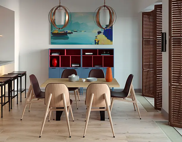 Living room with kitchen