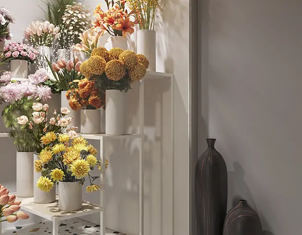 Visualization of a flower shop