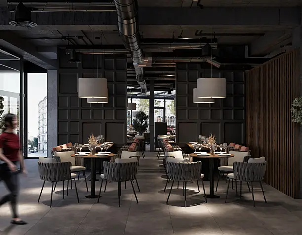 Restaurant loft style