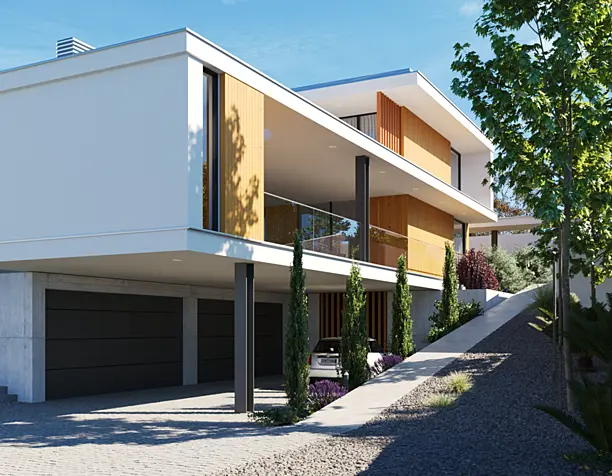 Дом с бассейном J.M.C. / Atelier d'Arquitectura Lopes da Costa (выполнено по референсу)