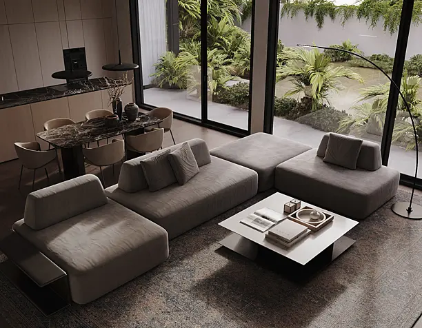 Living room interior | 3d visualization