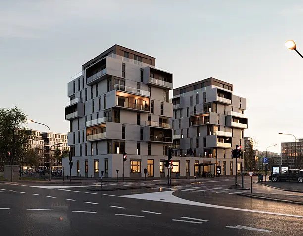 A MODERN APARTMENT BUILDING IN DELFT
