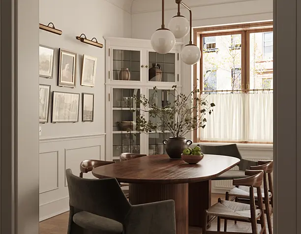 -Vintage Livingroom design visualization