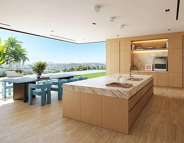 Contemporary Kitchen on Mulholland Drive