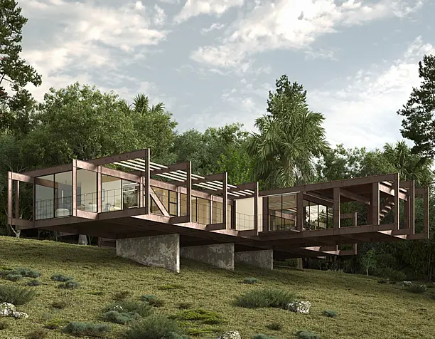 Himmel Trial House / Bauen (сделано по референсу)