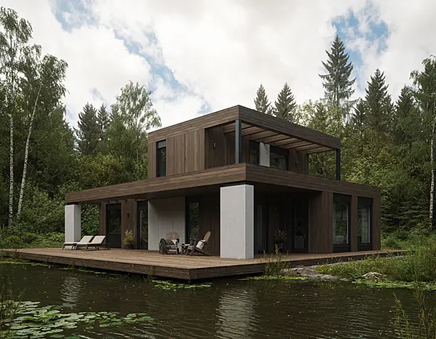 CGI: Guest House by the river