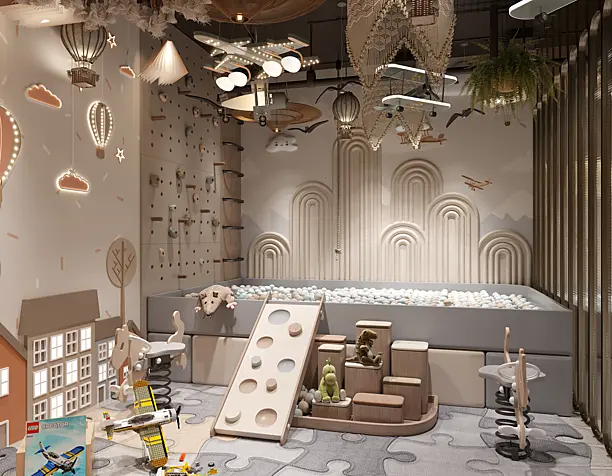 playground in basement