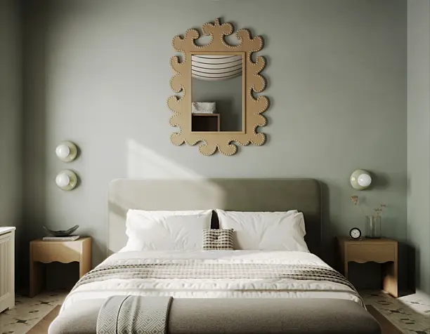 Cozy bedroom in a country house