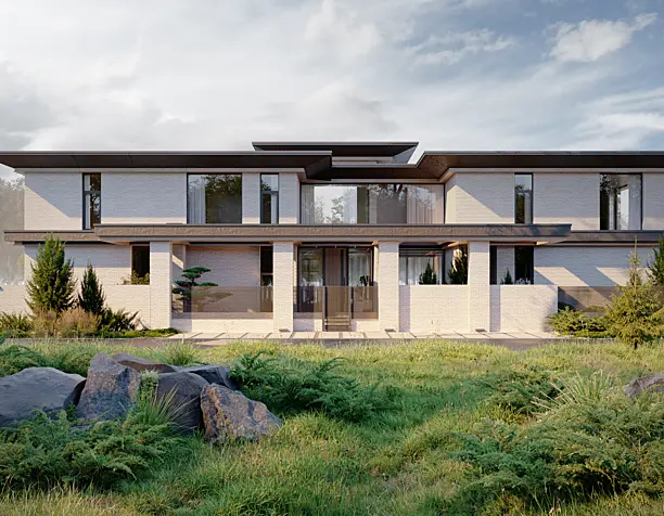 Landscape & Architecture visualisation of Private Villa in Russia