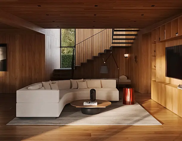 Living room & kitchen