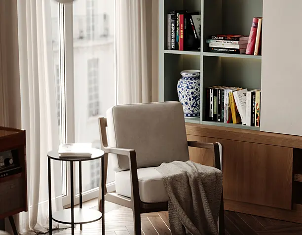 The Bookworm's Living Room