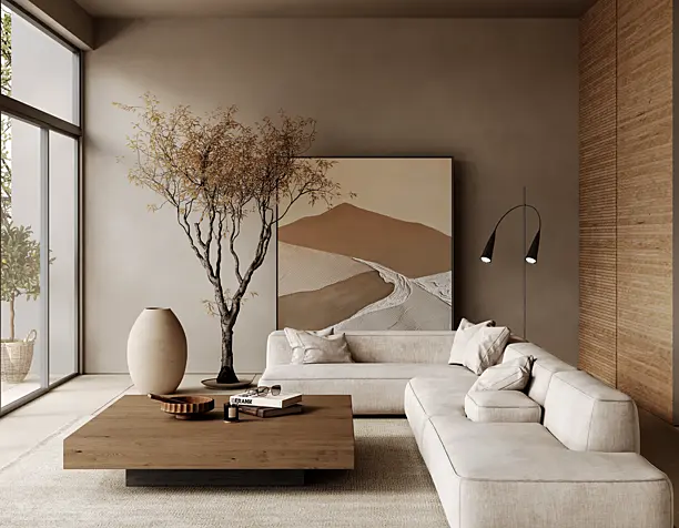 Villa interior design-living room