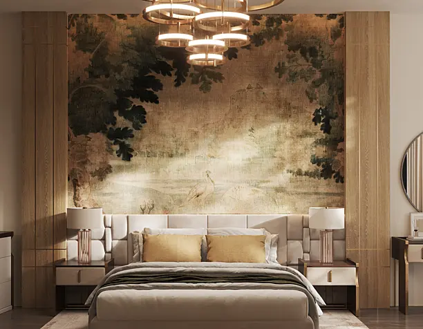 Визуализация спальни в современном стиле