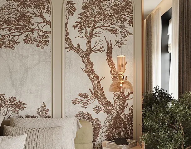 Cozy bedroom in a house on "Lesnaya Street"