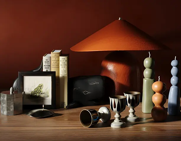Set with black wale