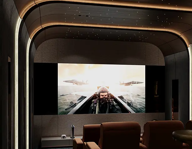 Cinema room. Design and visualization by Adil