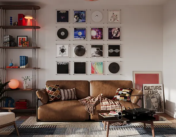 visualization | living room | retro style