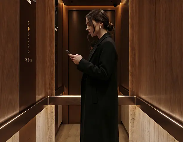 Stylish elevator visualization