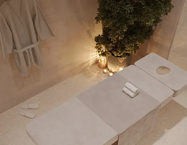 Spa massage room