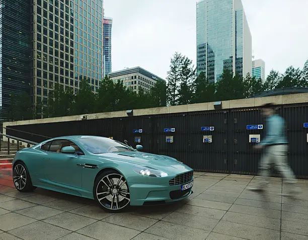 Aston Martin in the city