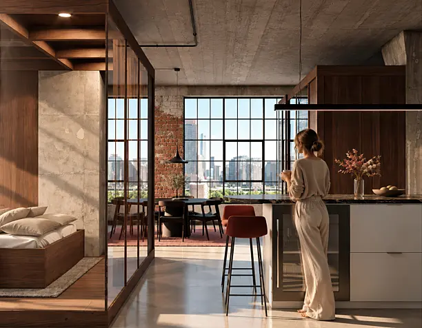 Industrial Loft Apartment