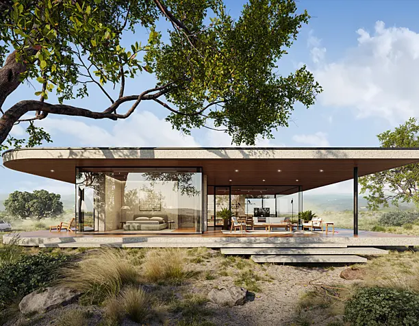 MODERN GLASS HOUSE