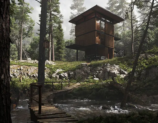 House exterior project  "Delta Shelter"