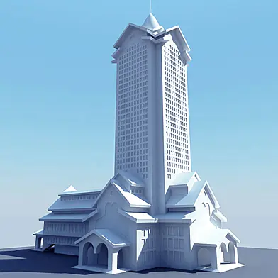 Модель офисного здания