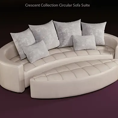 Crescent Collection Circular Sofa Suite