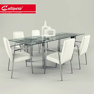 Calligaris / Tower table, Amsterdam chair
