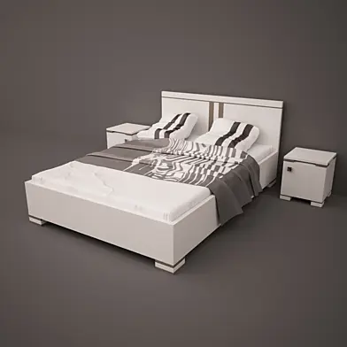 Кровать с тумбочками