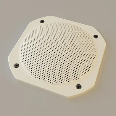 Speaker for a sauna.