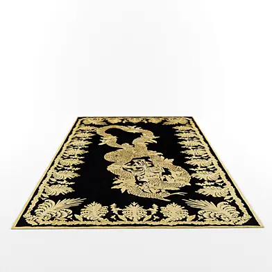 Military brocade rug by Alexander Mcqueen
