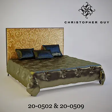 Christopher Guy Bed 20-0502 & Headboard 20-0509