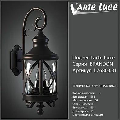 Larte luce серии Brandon артикул L76883.31