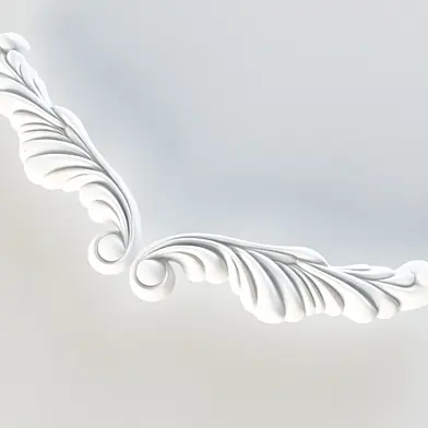 Лепной декор "Крылья ангела". Handmade